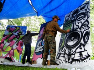 Live painting roots festival 2012 the bass stage